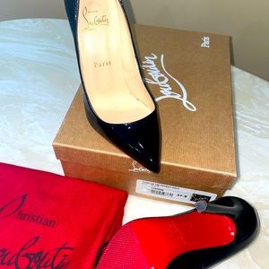 Christian Louboutin - Pigalle Patent Blk- 37.5